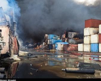 3 هزار کانتینر در بندر رجایی از بین رفت