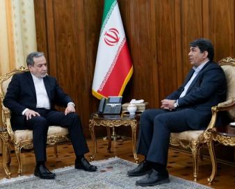 طالبی و عراقچی برای توسعه مبادلات بین المللی استان کرمان دیدار کردند