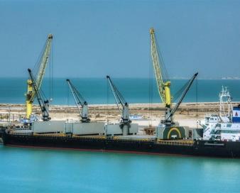 پایان عملیات تخلیه 30 هزار تن گندم وارداتی در بندر بوشهر