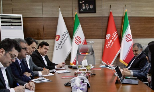 نشست مشترك مدیرعامل بانك ملت و رییس دانشگاه صنعتی شریف با موضوع حمایت از تولیدات علمی و فناورانه