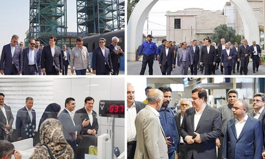 دیدار مدیرعامل بانك ملت با استاندار گلستان و بازدید از مجموعه های تولیدی و صنعتی این استان